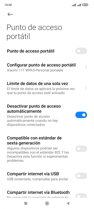 Pulsa el indicador junto a 