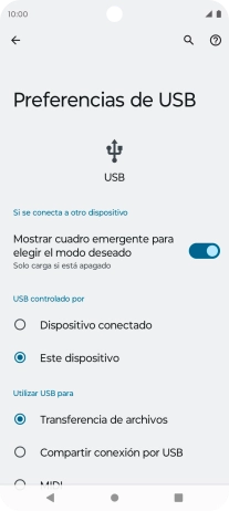 Pulsa Transferencia de archivos.
