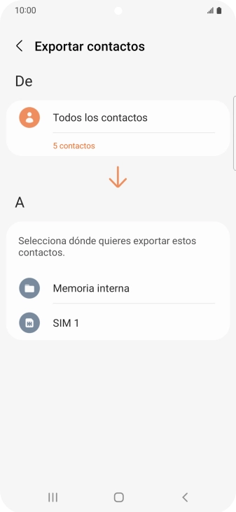 Pulsa el nombre de la tarjeta SIM.