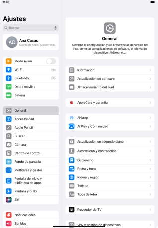 Pulsa Datos móviles.