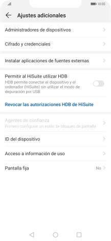 Pulsa Cifrado y credenciales.