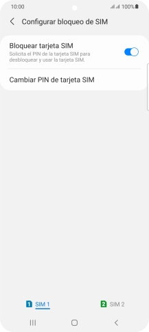 Pulsa la tarjeta SIM deseada.