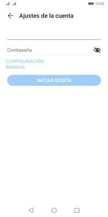Pulsa Contraseña e introduce la contraseña de tu cuenta de correo electrónico.