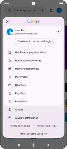Pulsa Gestionar apps y dispositivo.