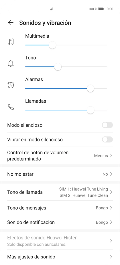 Pulsa Tono de llamada.