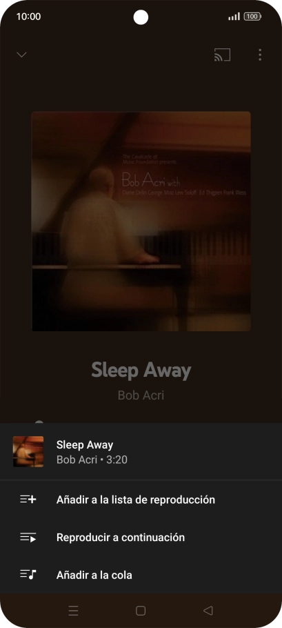 Pulsa Añadir a la lista de reproducción.