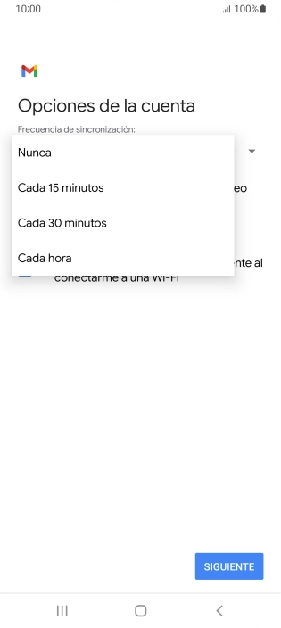 Pulsa el ajuste deseado.