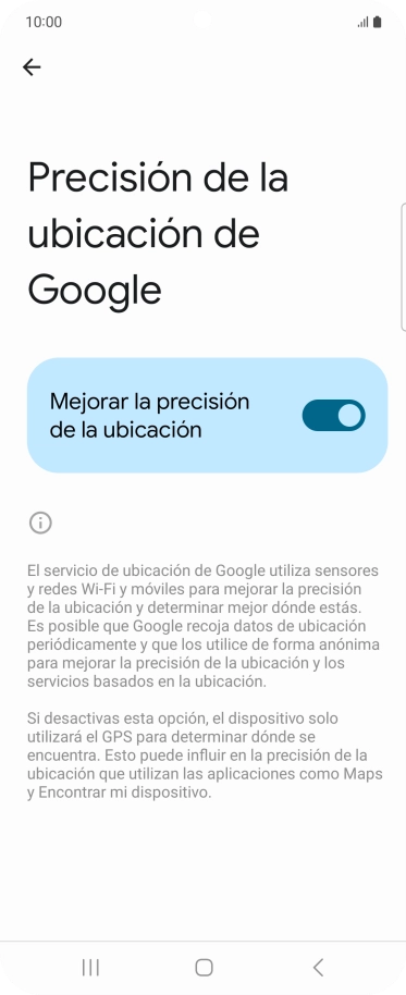 Pulsa el indicador junto a 