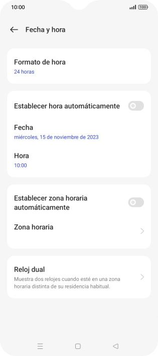 Pulsa el indicador junto a 