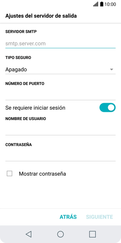 Pulsa en el campo bajo 