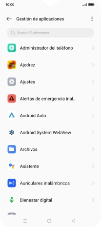 Pulsa la app deseada.