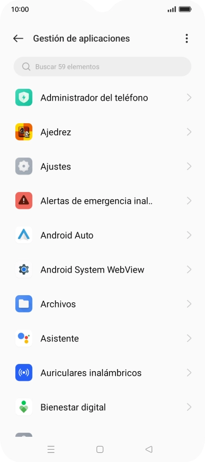 Pulsa la app deseada.