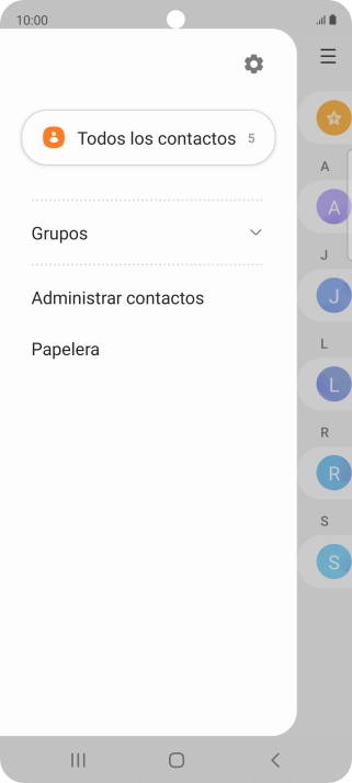 Pulsa Administrar contactos.