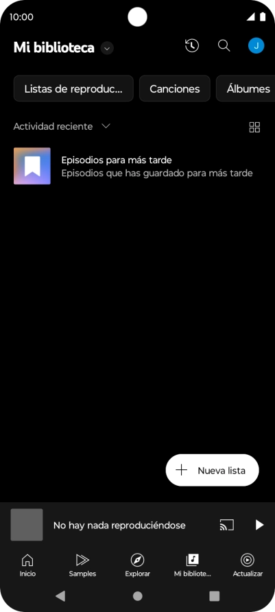 Pulsa la lista desplegable.