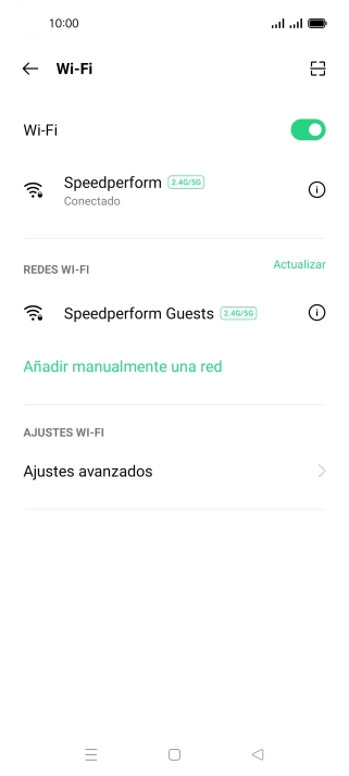 Pulsa la tecla de inicio para terminar y regresar a la pantalla de inicio.