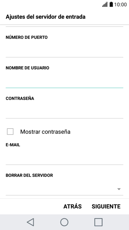 Pulsa la lista desplegable bajo 