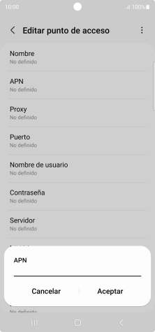 Introduce airtelwap.es y pulsa Aceptar.