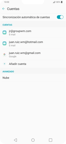 Pulsa el indicador junto a 