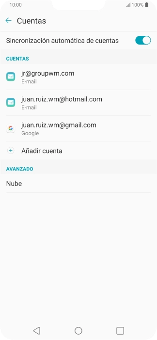 Pulsa el indicador junto a 