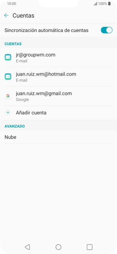 Pulsa el indicador junto a 