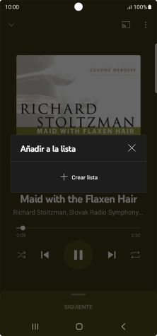 Pulsa Crear lista.