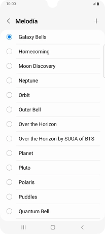 Pulsa el icono de añadir timbre de llamada.
