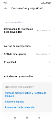 Pulsa Privacidad.