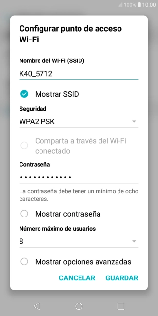 Pulsa en el campo bajo 
