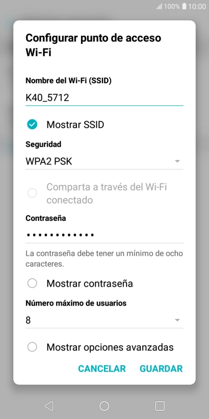 Pulsa en el campo bajo 
