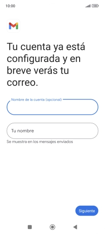 Pulsa Tu nombre e introduce el nombre del remitente.