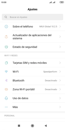 Pulsa Tarjetas SIM y redes móviles.