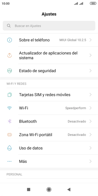 Pulsa Tarjetas SIM y redes móviles.