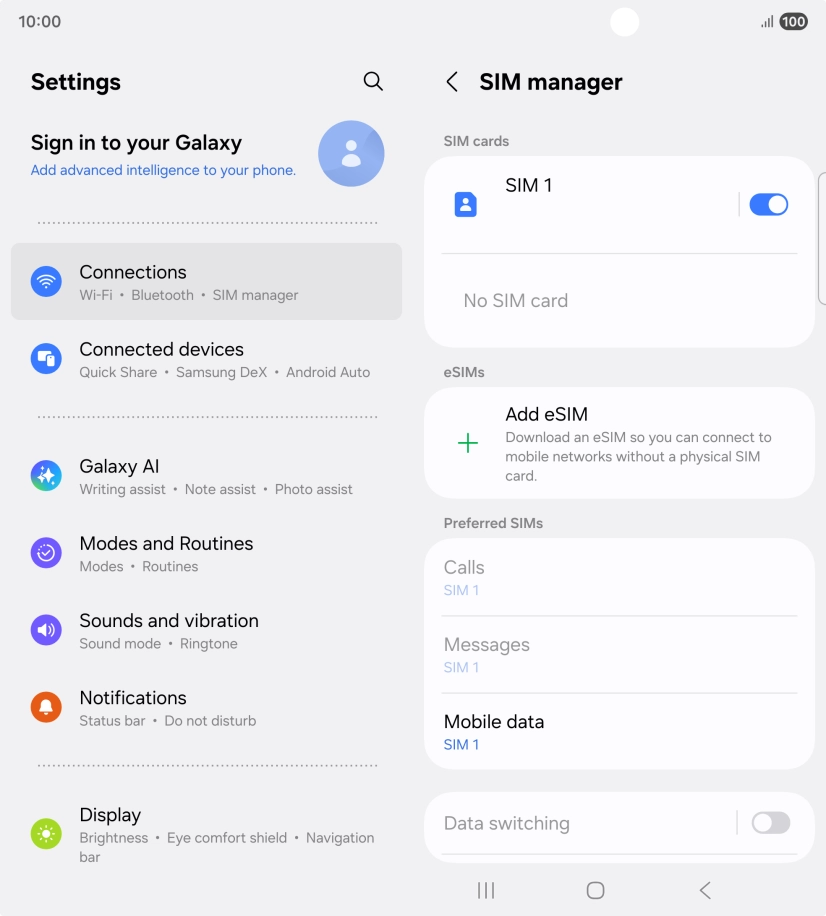 Press the Home key to return to the home screen.