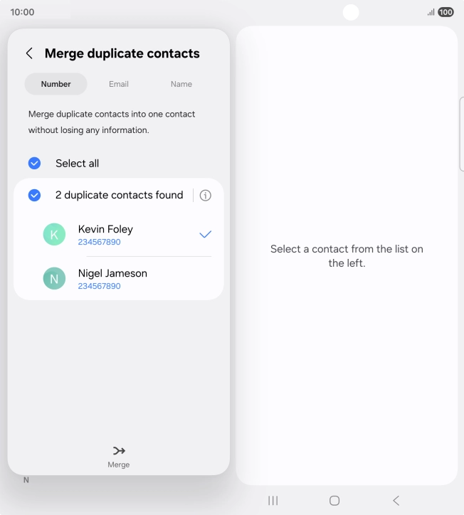 Press Merge.