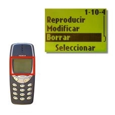Elija Borrar y pulse Seleccionar.