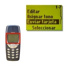 Vaya a Enviar tarjeta y pulse Seleccionar.