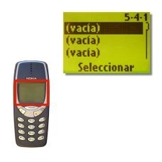 Elija uno de los textos (vacía) y pulse Seleccionar.