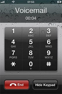 Press End to end the call.