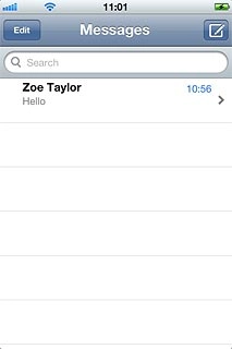 Press the required sender.