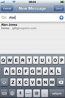 Press the required contact.