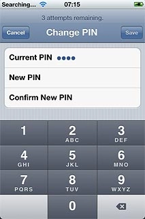 Press New PIN and key in a new 4-digit PIN.