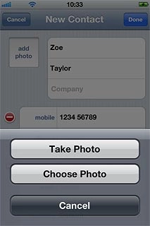 To take a new picture:Press Take Photo.