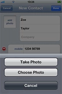 To use a saved picture:Press Choose Photo.