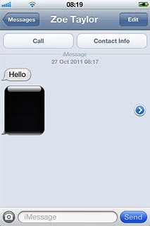 Press the text input field.Write the required text.