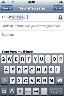 To add more recipients.Press Cc/Bcc.