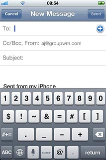 Press ABC to return to text input.