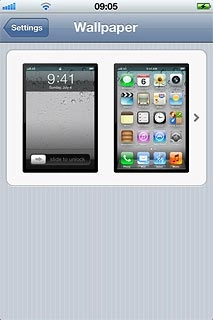 Press the lock display or the standby display.Go to the required folder.