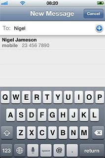 Press the required contact.