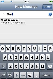 Press the required contact.
