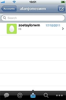 Press the required message to read the message.